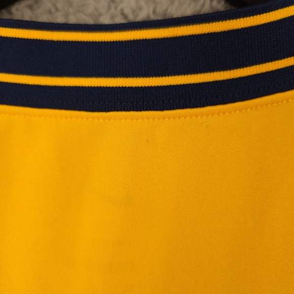 Nike Tennis Dress Womens Medium Yellow Blue Court Dri Fit Slam NY Slim Fit NEW - Picture 11 of 12